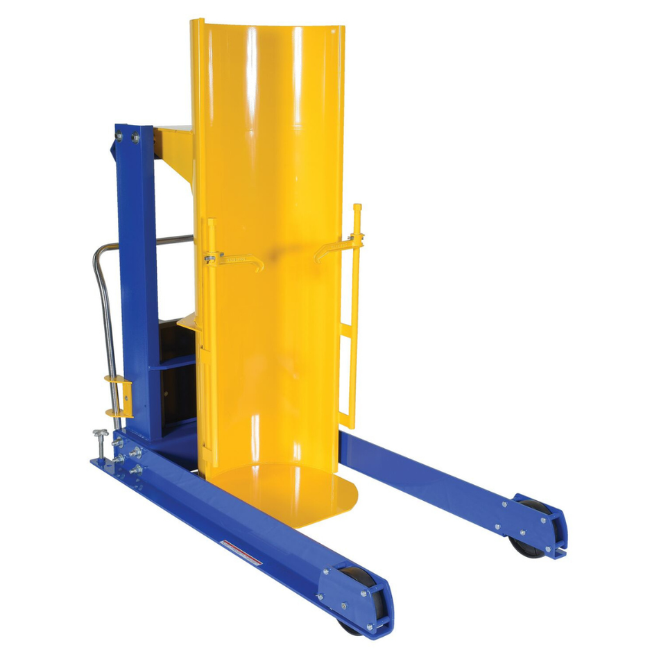 1,500 Lb. Steel DC Powered Portable Hydraulic Drum Dumper – 48" Dump Height – HDD-48-15-P-DC – Vestil