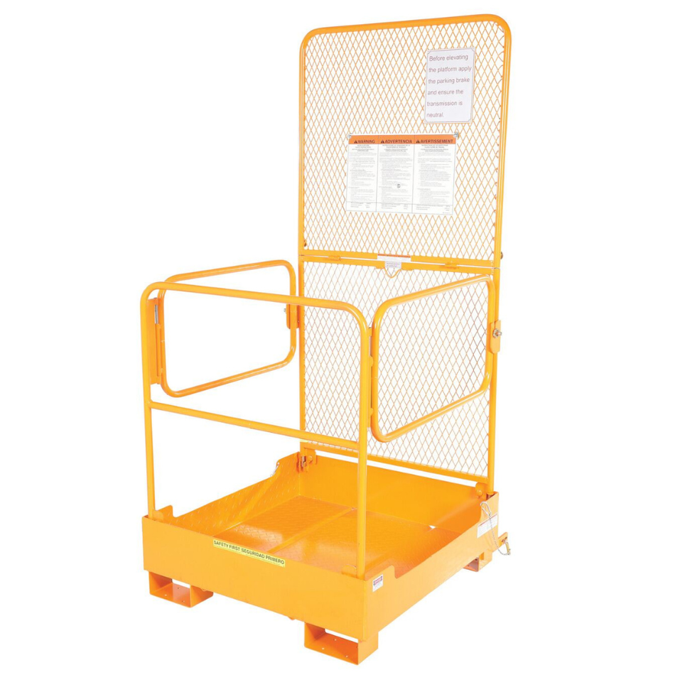 Fold Down Forklift Work Platform - 37" x 37" - Vestil