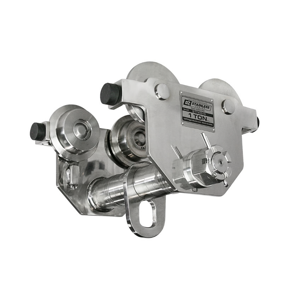 1 ton Push Trolley - Stainless Steel - OZ Lifting