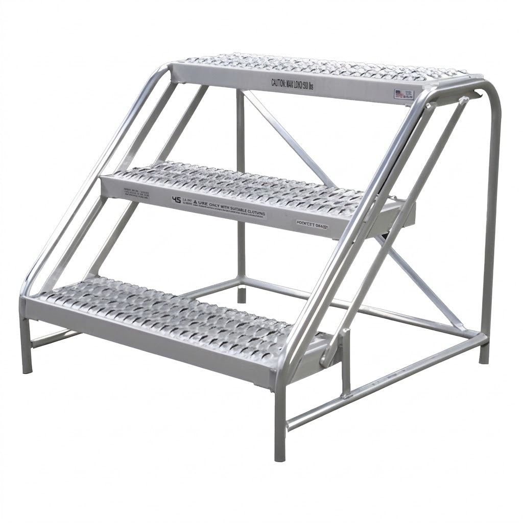 Step Stand - Aluminum, 3 Step - 24