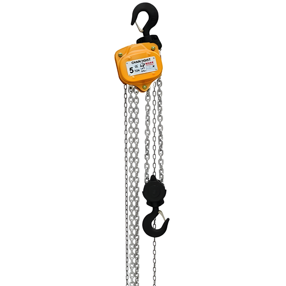 5 ton Capacity - Manual Chain Hoist - Galvanized Chain - Bison Lifting