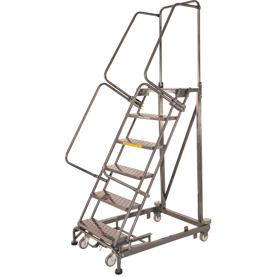 Rolling Ladder - Monster Line - 6 Step, Handrails - Ballymore