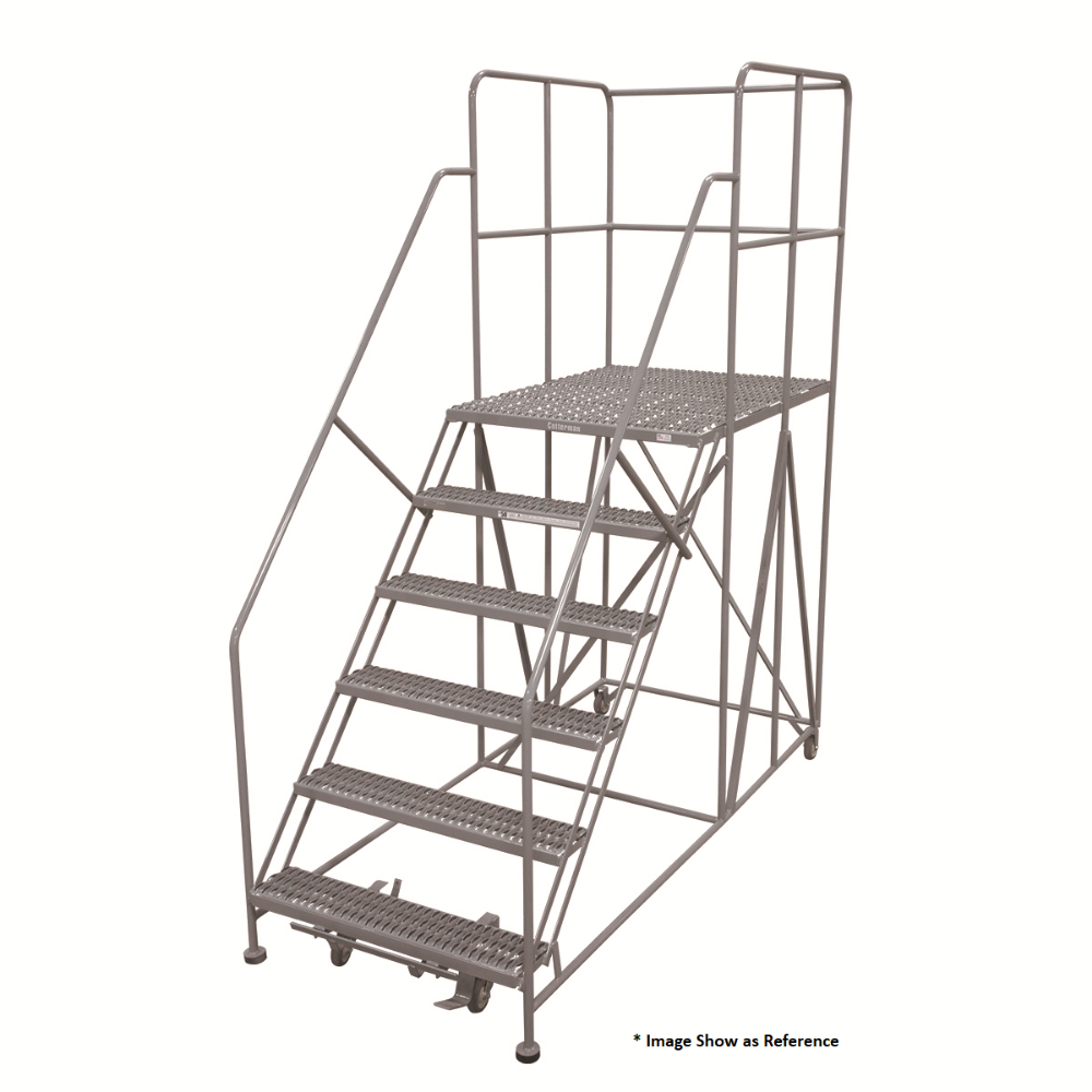 Work Platform -Series WP - 7 Step, Handrails - Cotterman – Industrial ...