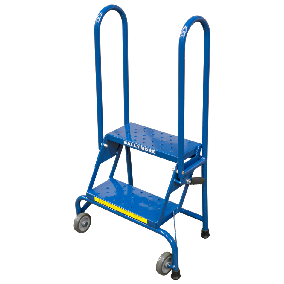 Rolling Ladder - Lock-N-Stock - 2 Step, Handles - Ballymore