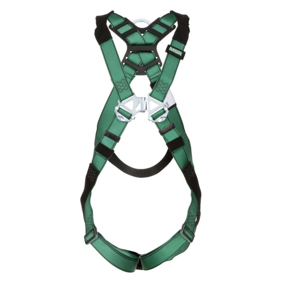 V-FORM Safety Harness - Qwik-Fit Leg Straps, Back D-Ring - MSA