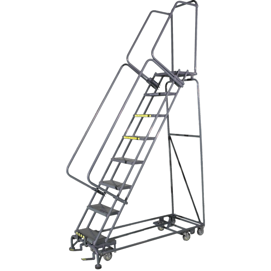 Rolling Ladder - All Direction - 8 Step, Handrails - Ballymore