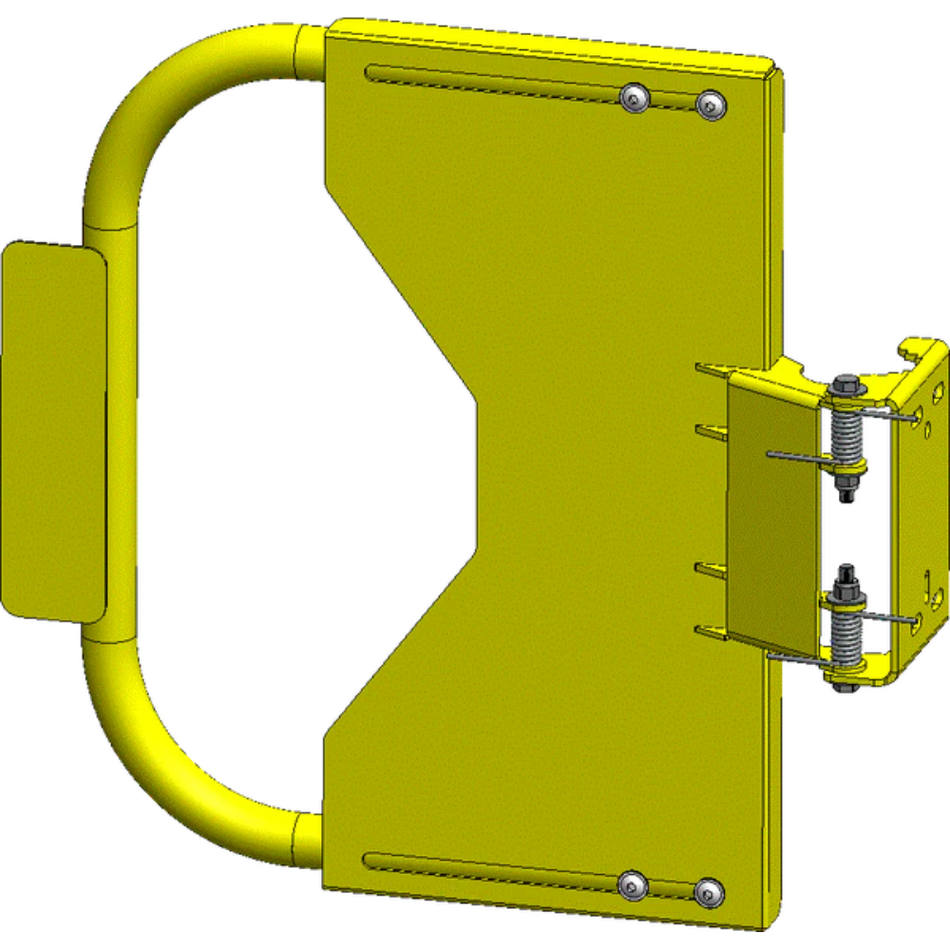 Adjustable Self-Closing Safety Gate - 20.25" to 27" - Safety Yellow - Leading Edge Safety
