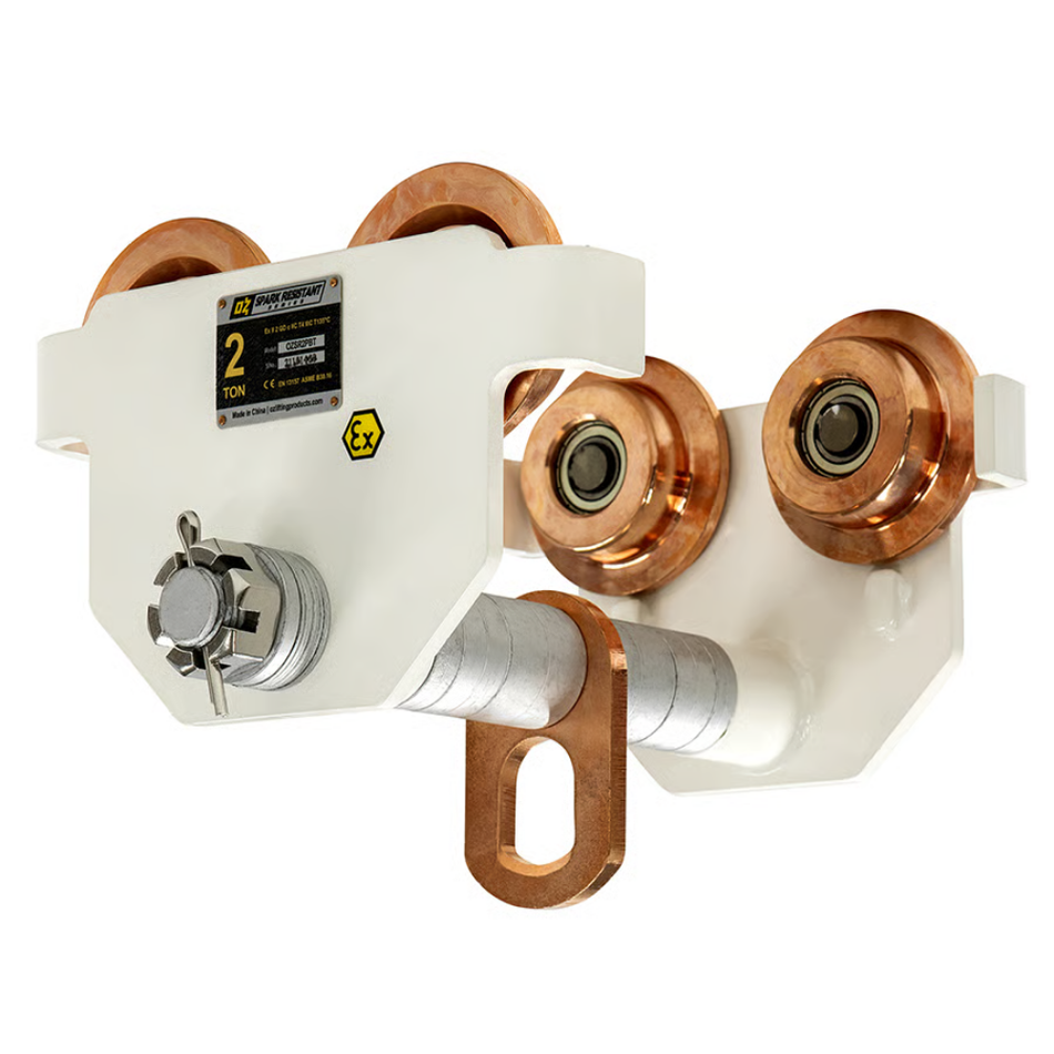 2 ton Push Trolley - Spark Resistant - OZ Lifting