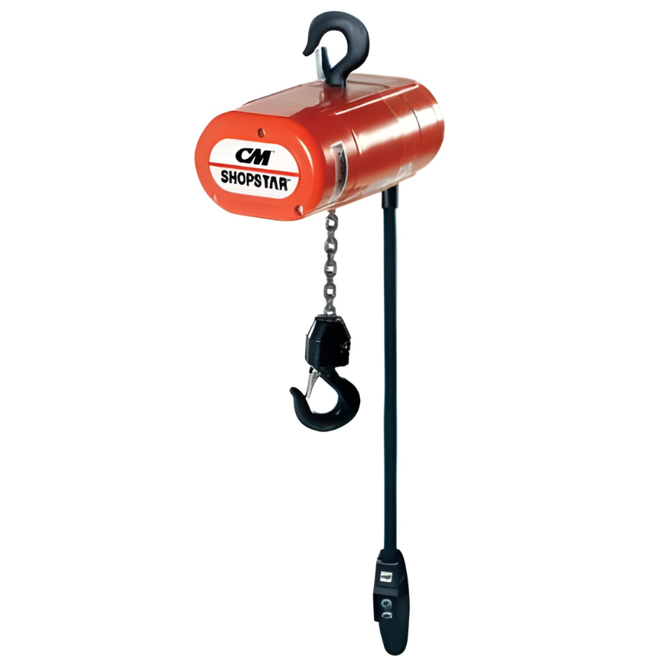 1/2 ton Electric Chain Hoist - CM Shopstar - Single Speed - 230/460v|3 Phase