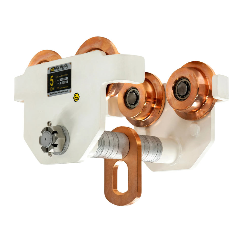 5 ton Push Trolley - Spark Resistant - OZ Lifting