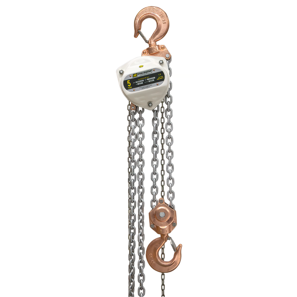 5 ton Hand Chain Hoist - Spark Resistant - OZ Lifting