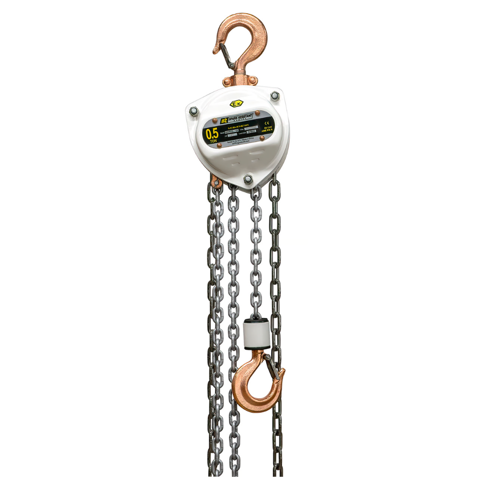 1/2 ton Hand Chain Hoist - Spark Resistant - OZ Lifting