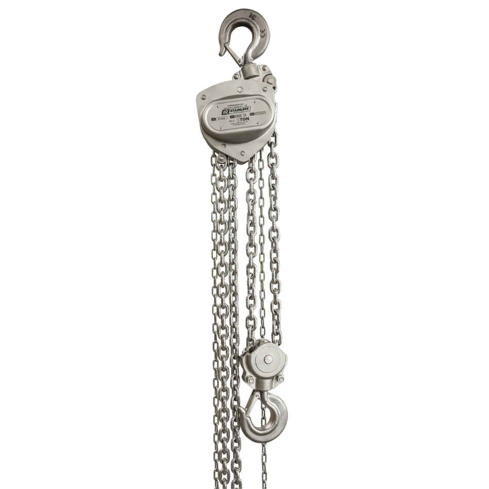 3 ton Hand Chain Hoist - Stainless Steel - OZ Lifting