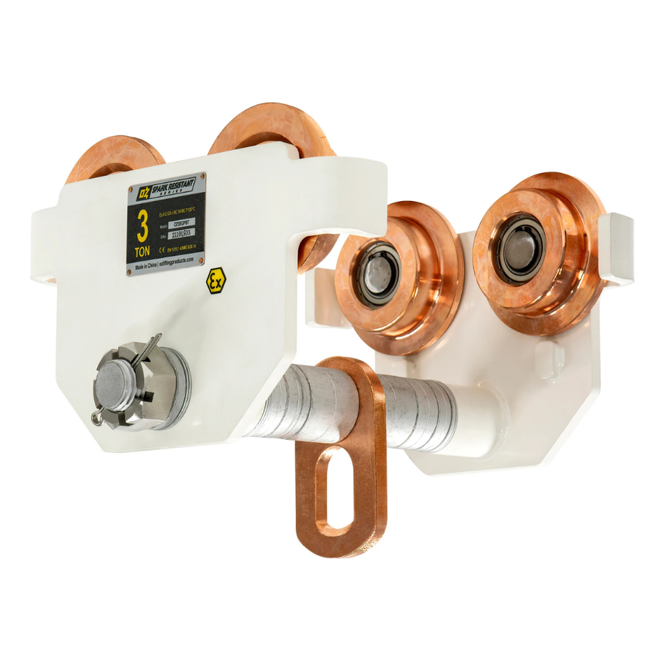 3 ton Push Trolley - Spark Resistant - OZ Lifting