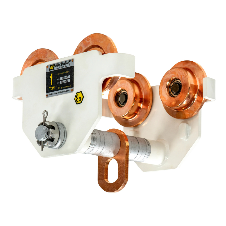 1 ton Push Trolley - Spark Resistant - OZ Lifting