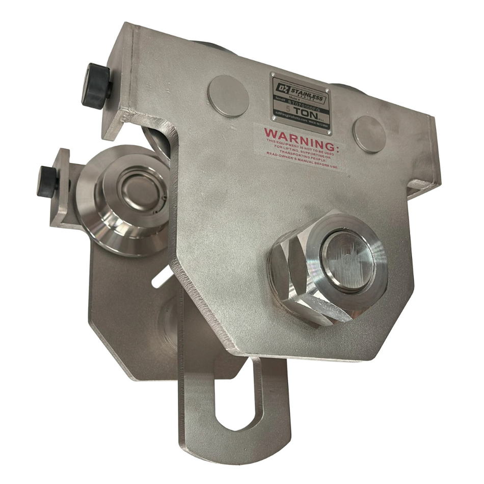 5 ton Push Trolley - Stainless Steel - OZ Lifting