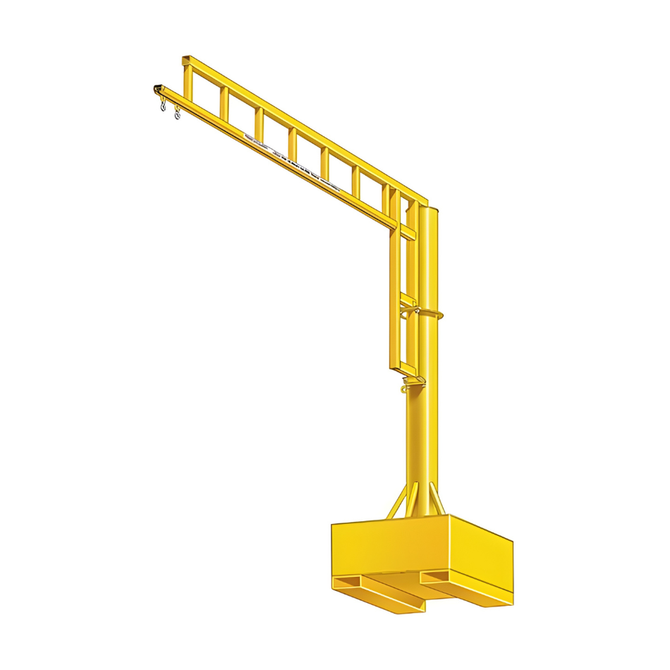 Portable Fall Protection Jib, 2-Person Rated, 15' Arm, 20' Height