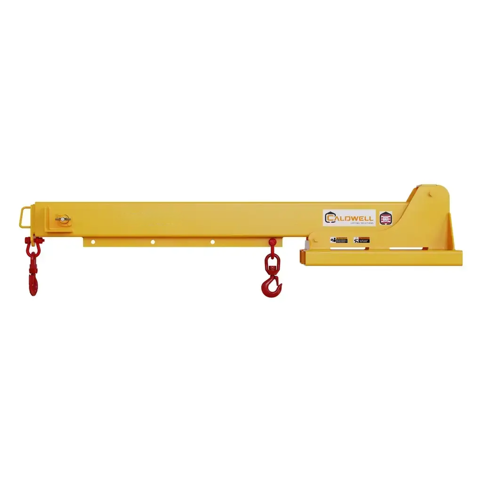 Telescopic Fork Boom w/ Swivel Hook – 12' Reach - 4 ton – Model FB-80 – Caldwell