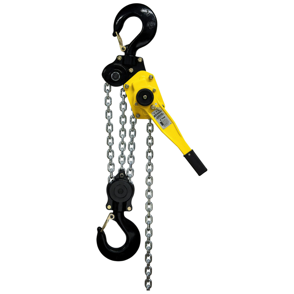 9 T Premium Lever Hoist with 10 ft Lift & Overload Protection - OZ900-10LHOP - OZ Lifting