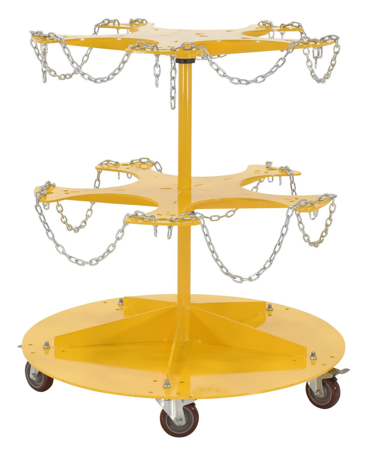 Full Pails Rack Steel 5 Gallon Pail Carousel Rack – 350 lb Capacity per Shelf – PAIL-T ...