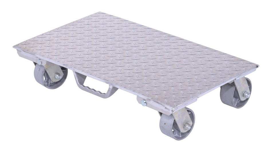 2800 Lb. Aluminum Plate Dolly with Cast Steel Wheels and Handle – PDA-1627-C-S-H – Vestil