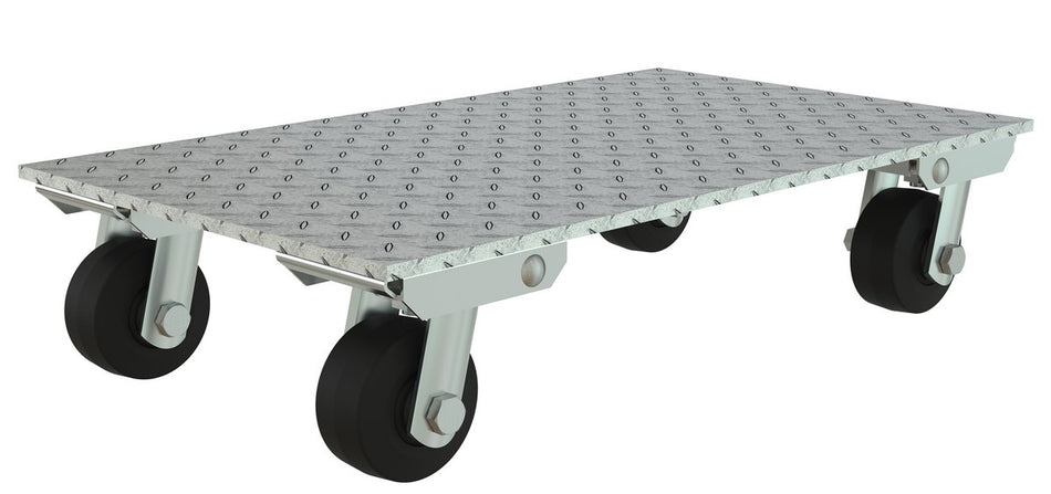 1200 Lb. Aluminum Plate Dolly with Rubber Wheels – PDA-1627-R-S – Vestil