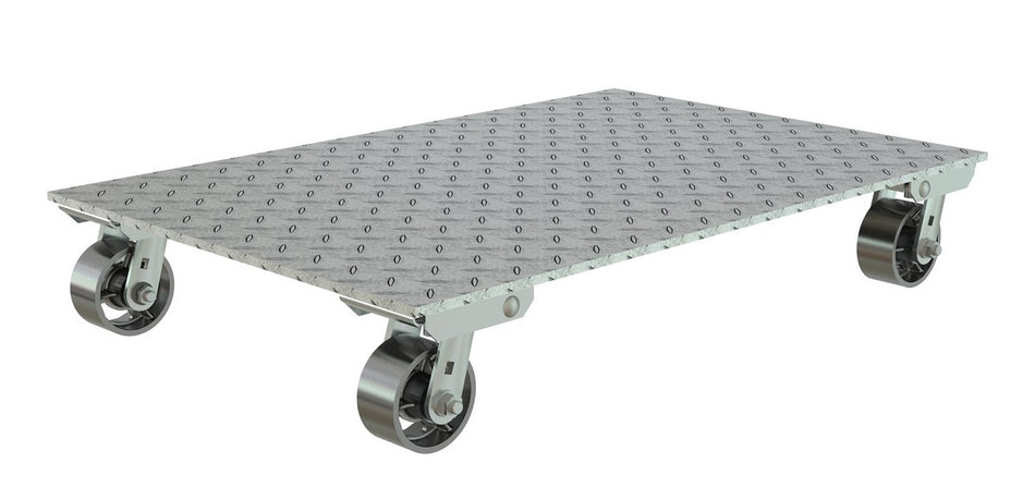 2800 Lb. Aluminum Plate Dolly with Cast Steel Wheels – PDA-2436-C-S – Vestil