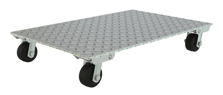 1200 Lb. Aluminum Plate Dolly with Rubber Wheels – PDA-2436-R-S – Vestil