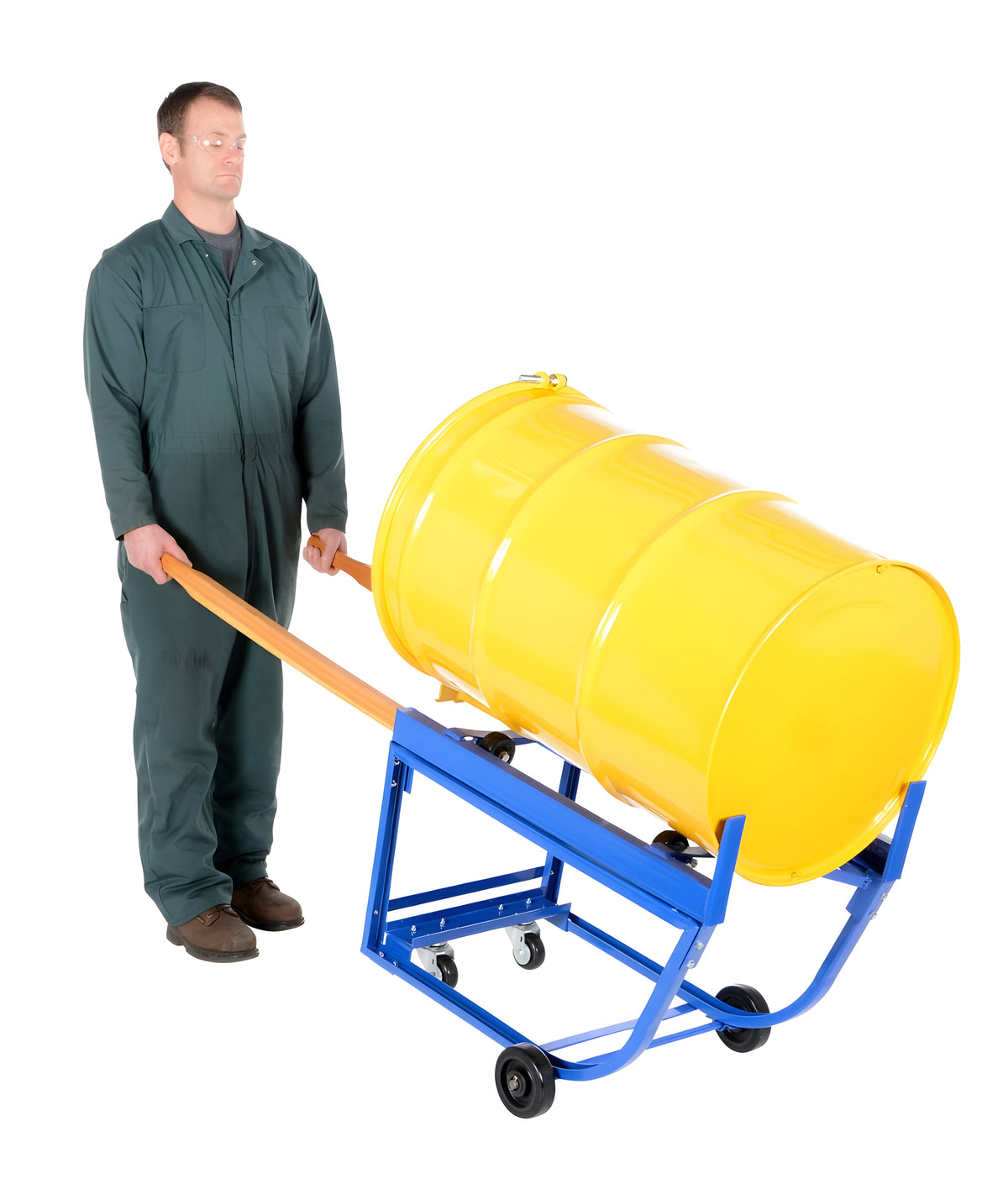 1000 lb Steel Rotating Drum Cart – Polyolefin Wheels – RDC-1000-5PO ...