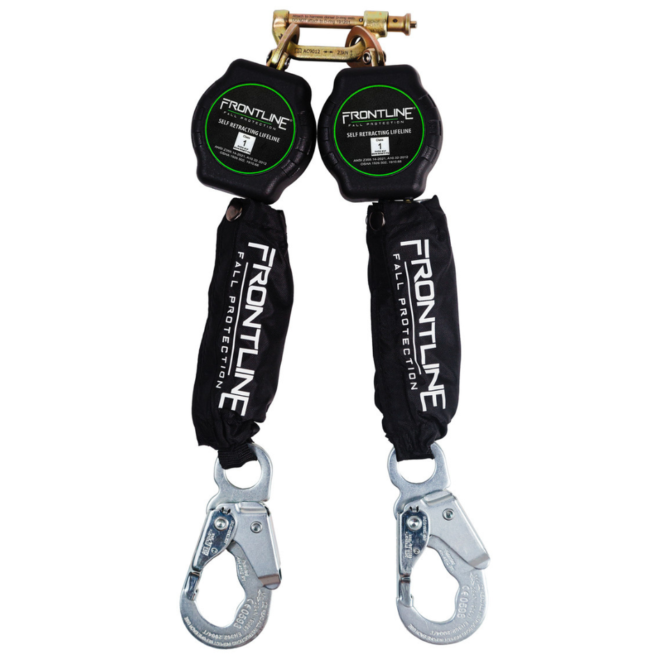 6' Aramid Twin Leg Web SRL with Steel Snap Hook Ends - RPA062S - Frontline