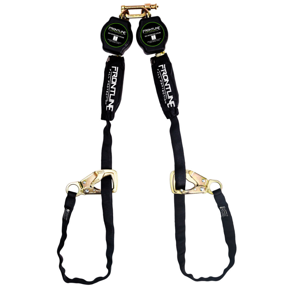 9' Tie-Back Twin Leg Web SRL with Tie Back Hook Ends - RPA092TB - Frontline