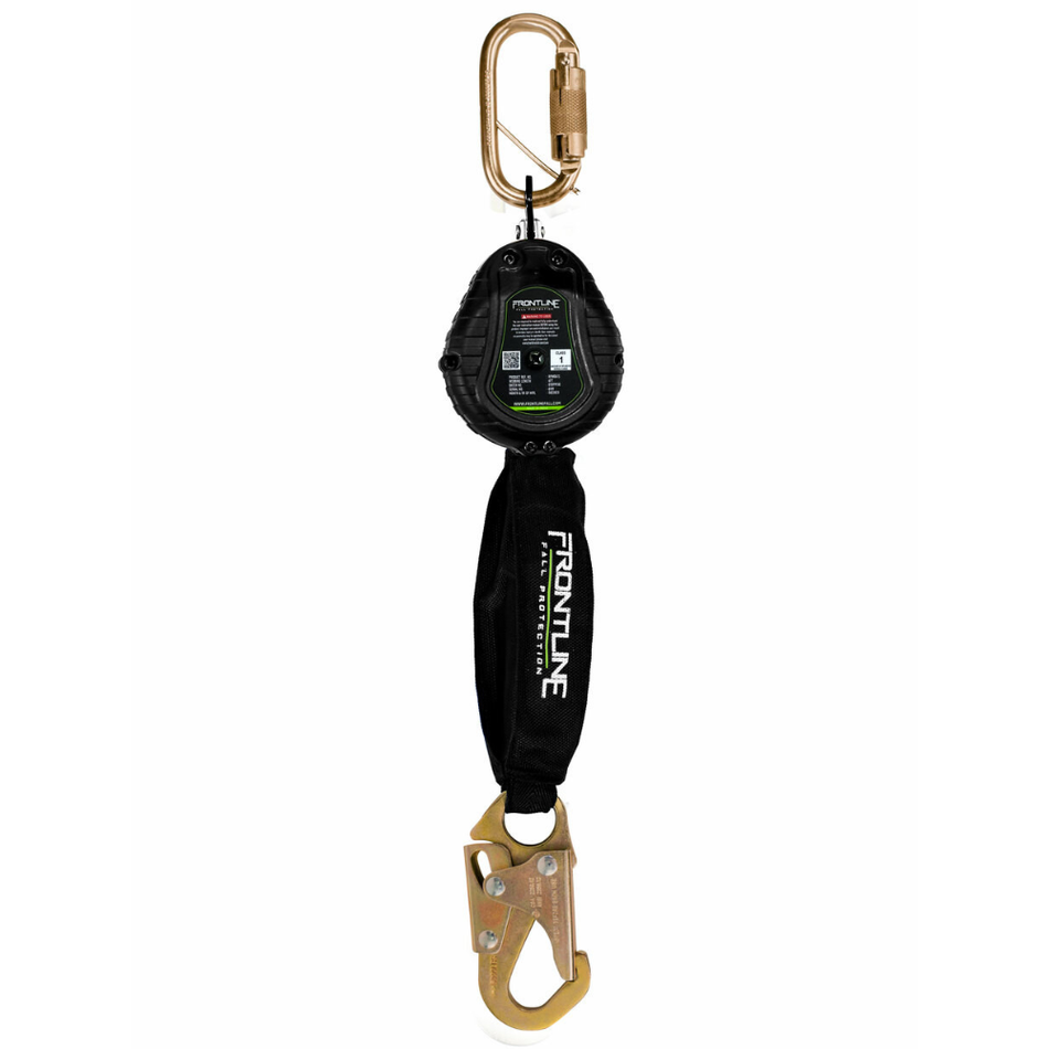 6' Web Single Leg SRL with Steel Snap Hook - RPW061S - Frontline
