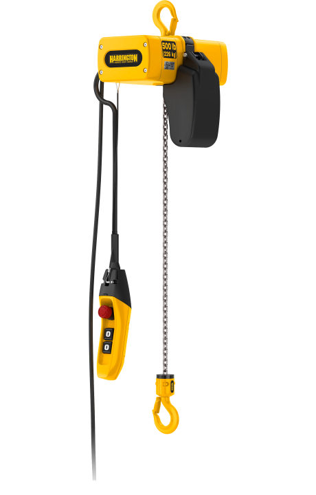 1/4 ton Electric Chain Hoist - Harrington SEM - Single Speed 115/230v Single Phase