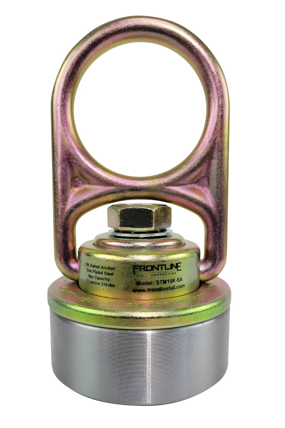 10k Steel Anchor with Weld-on Puck - STMP10K-WO + STM10K-SA MEGA Swivel - Frontline