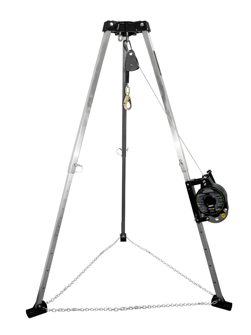 Patriot 7' Confined Space Tripod - 50' 3-Way Retrieval System - Frontline