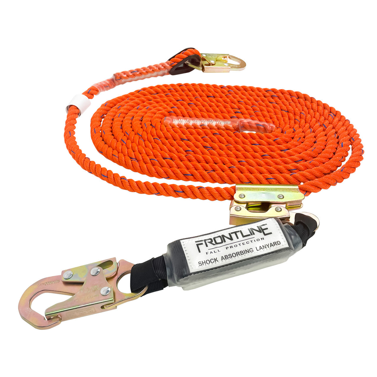 Premium Vertical Lifeline with Self-Tracking Manual Rope Grab and Shoc ...