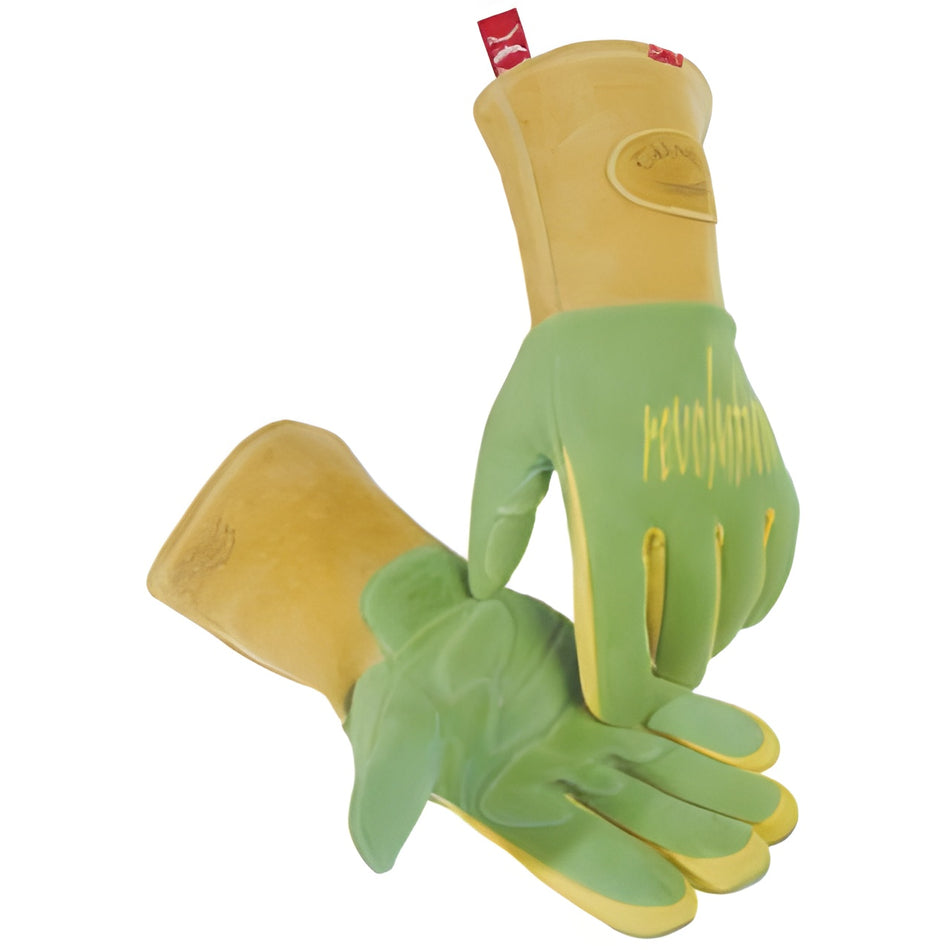 1816 Revolution® Deerskin FR Foam Fleece-Lined Welding Gloves - Pack of 3 Pairs – Large – Caiman