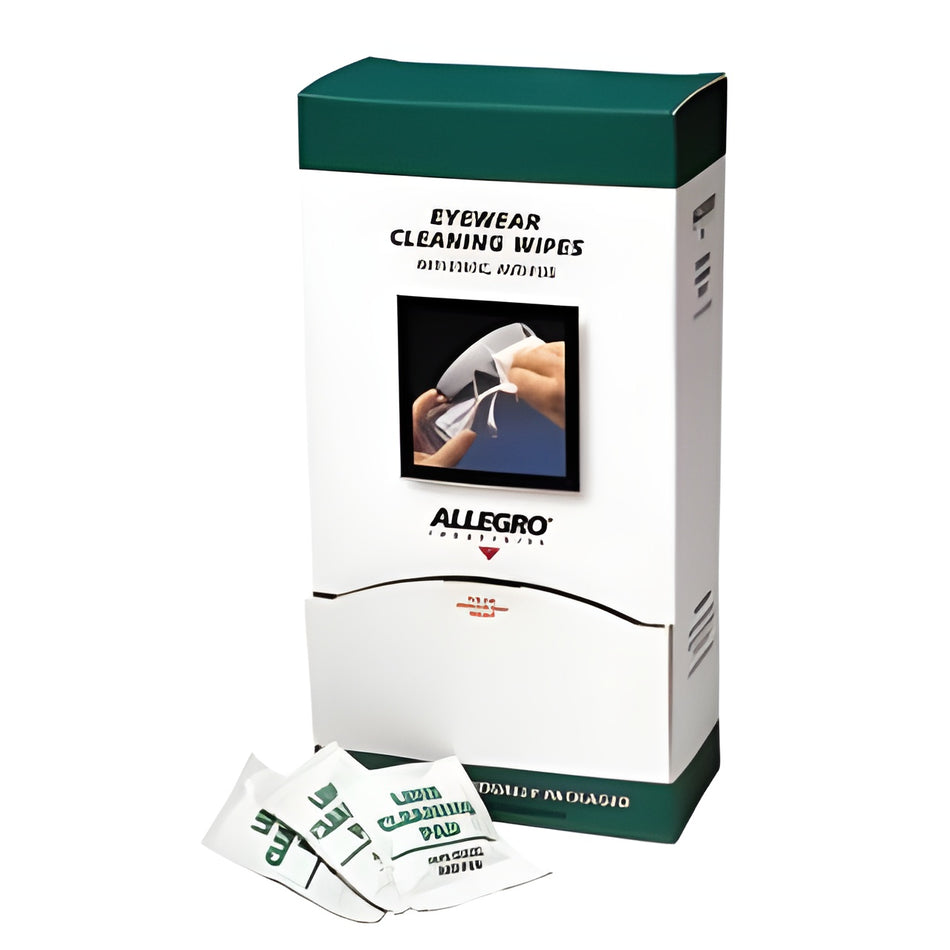 Eyewear Cleaning Wipes 12-Case Bundle – 100/Pack (1,200 Wipes Total) - 0350 - Allegro
