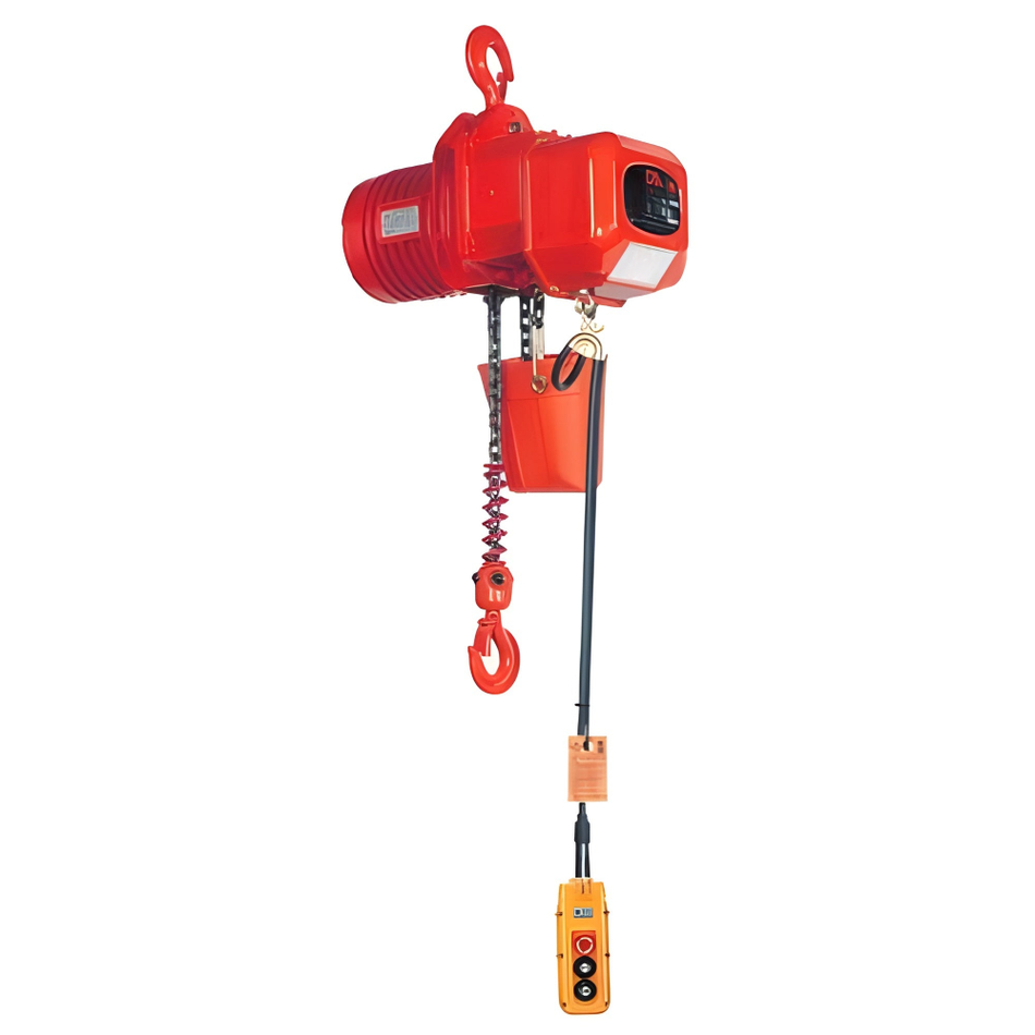 1/4 ton Electric Chain Hoist - Hook Mount - Elephant DA - Single Speed - Three Phase
