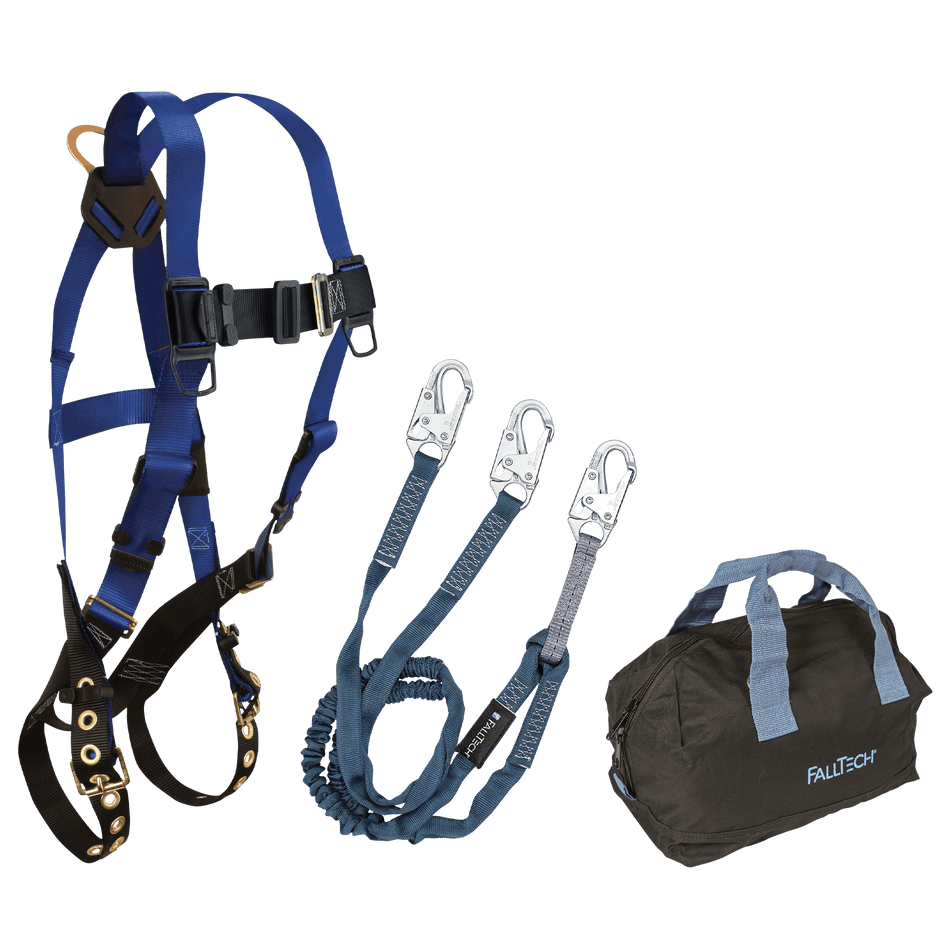 Harness and Lanyard 3-pc Kit with Medium Storage Bag – KIT1659Y6P – FallTech
