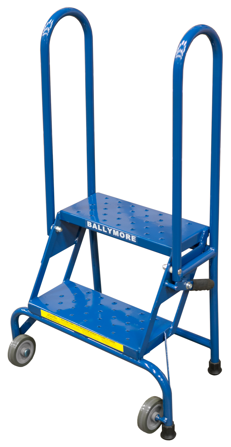 Rolling Ladder - Lock-N-Stock - 2 Step, Handles - Ballymore