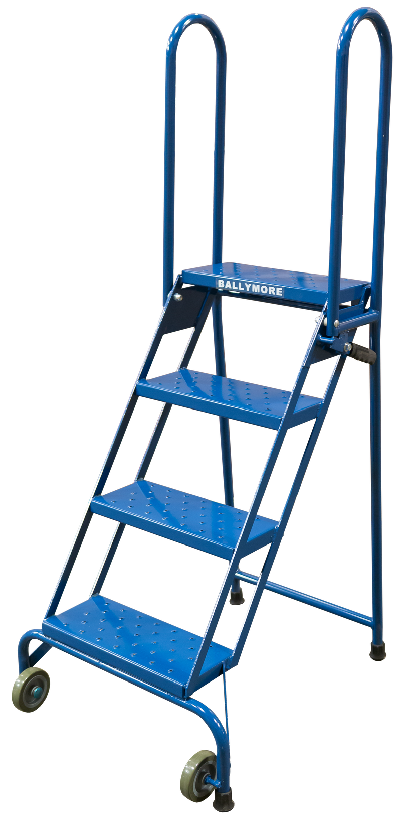 Rolling Ladder - Lock-N-Stock - 4 Step, Handles - Ballymore