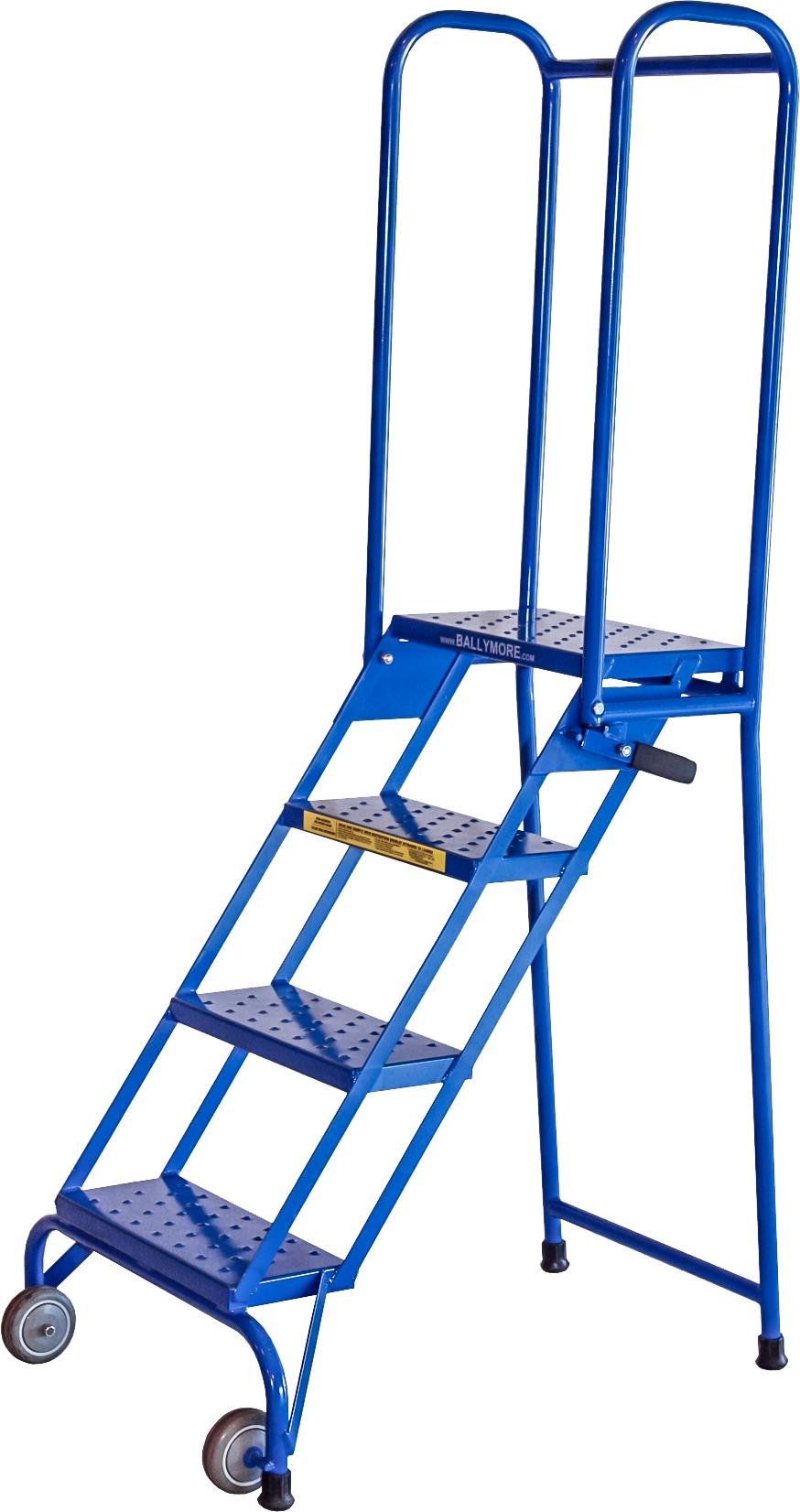 Step Ladders With Hand Rails Lockable Rolling Ladder - Lock-N-Stock - 4 Step, Handrails - Ballymore ...