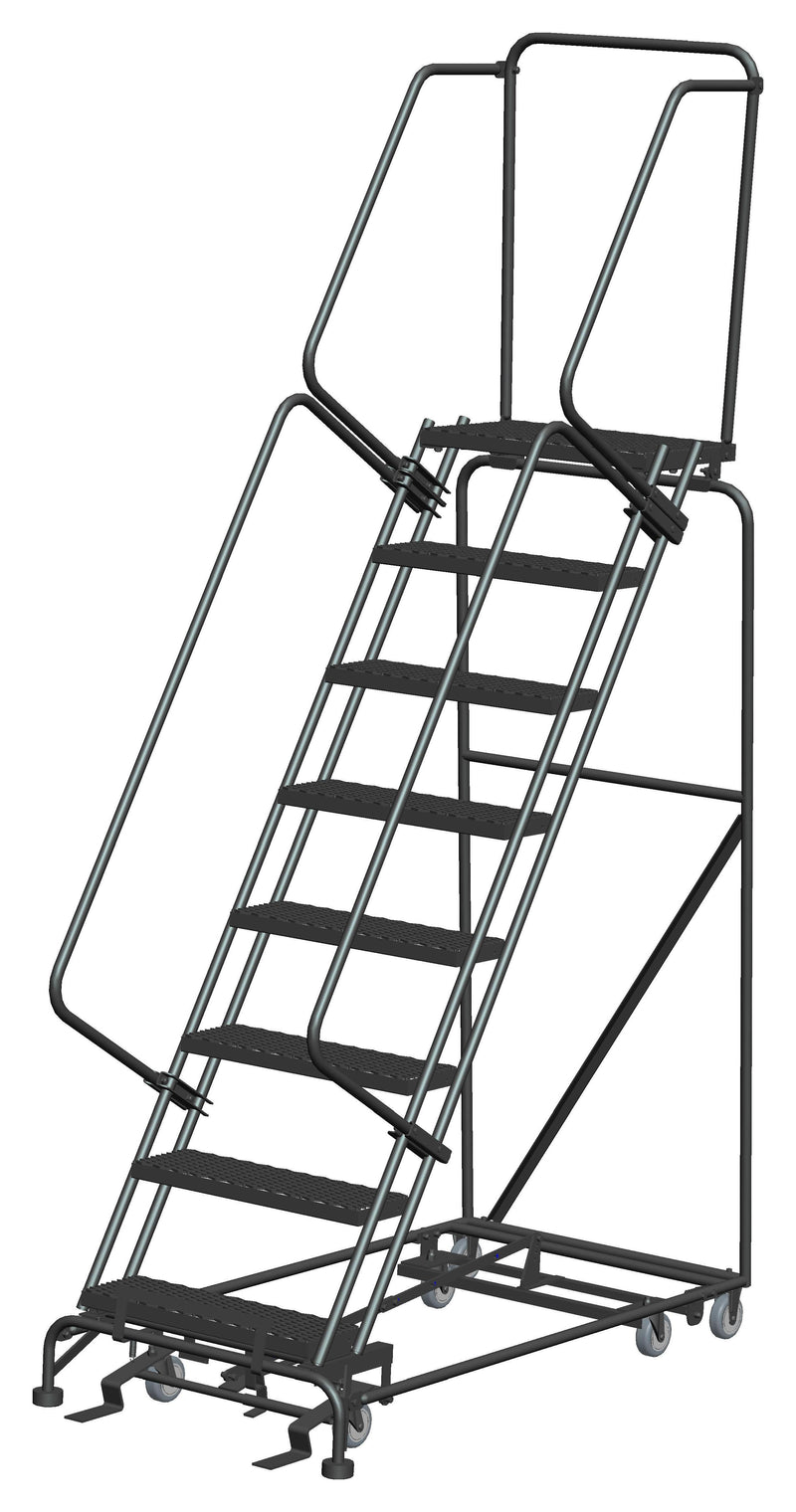 Rolling Ladder - All Direction - 8 Step, Handrails - Ballymore