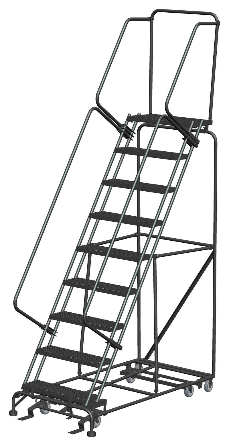 Rolling Ladder - All Direction - 9 Step, Handrails - Ballymore