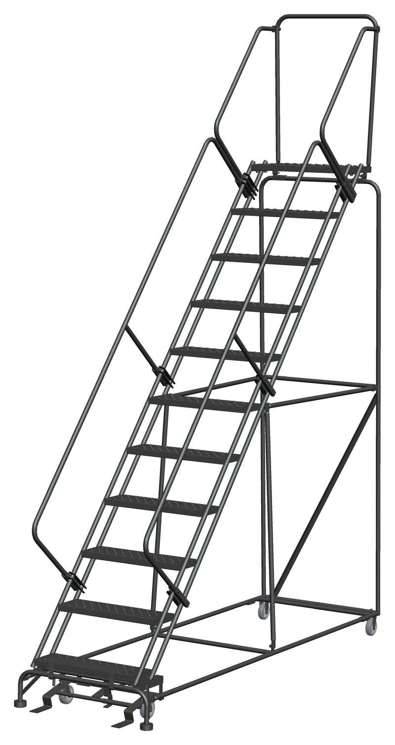 Rolling Ladder - 50° Slope Walk Down - 11 Step, Handrails - Ballymore