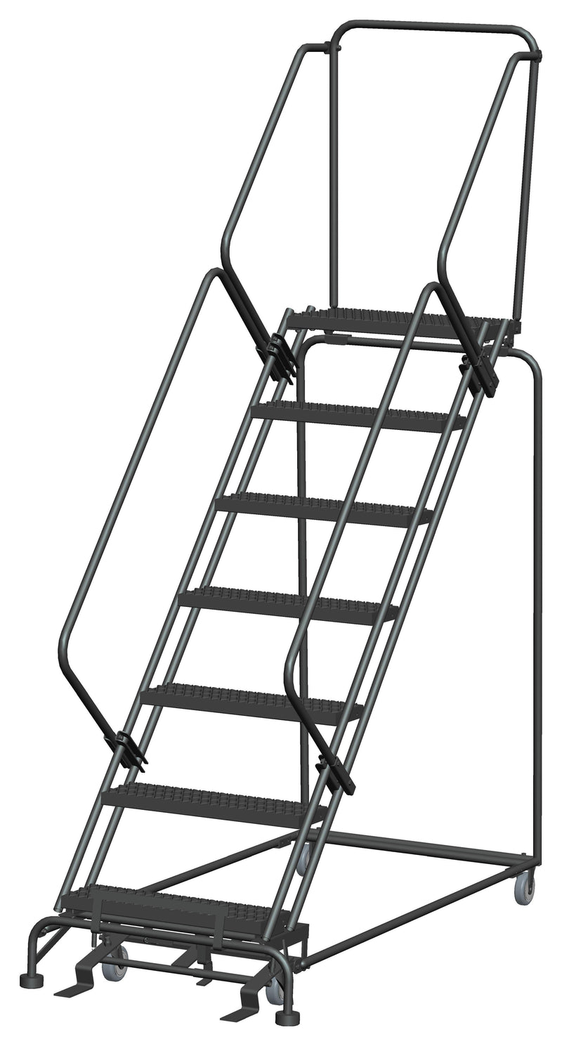 Rolling Ladder - 50° Slope Walk Down - 6 Step, Handrails - Ballymore