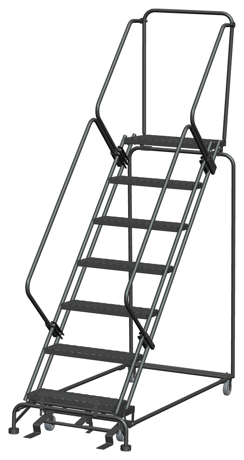 Rolling Ladder - 50° Slope Walk Down - 7 Step, Handrails - Ballymore