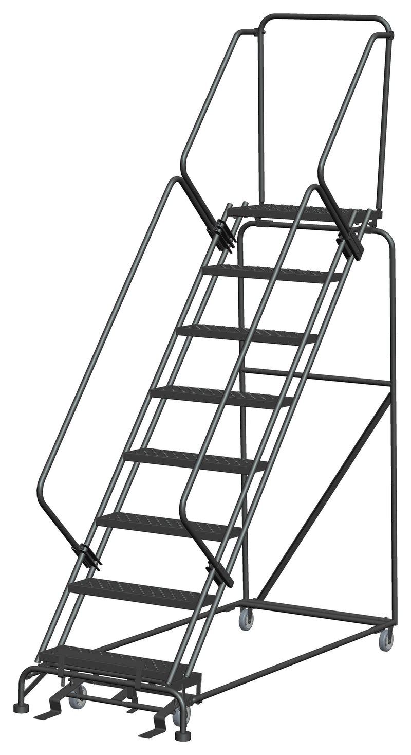 Rolling Ladder - 50° Slope Walk Down - 8 Step, Handrails - Ballymore