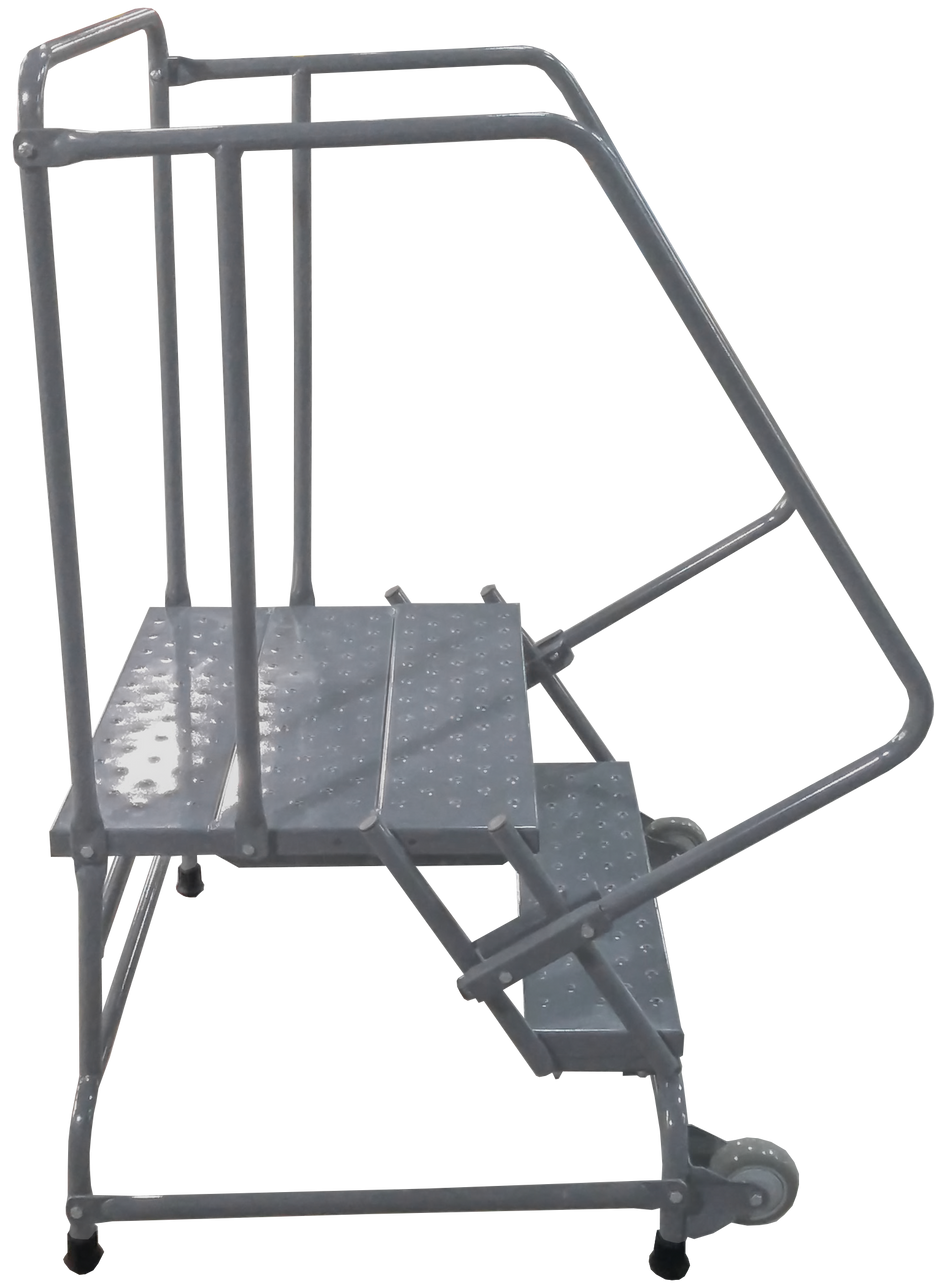 Rolling Ladder - Tilt & Roll - 2 Step, Handrails - Ballymore